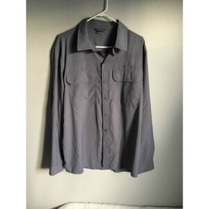 Men's Fishing Grey Sweatwicking Fishing Shirt